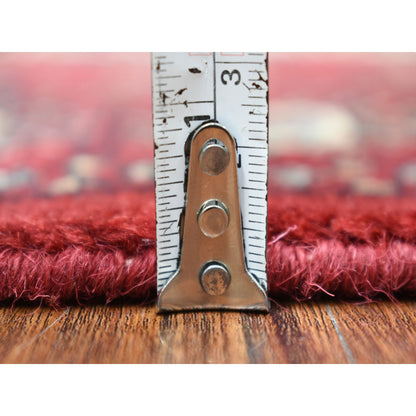 Tribal & Geometric Wool Hand Knotted Rug Red Red 3.1X5.0 -O069219