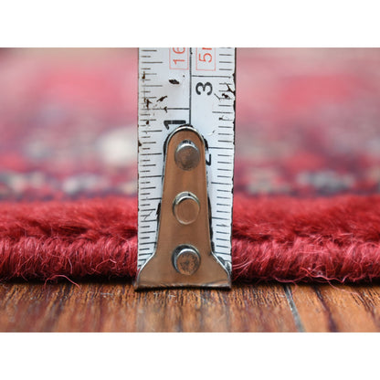 Tribal & Geometric Wool Hand Knotted Rug Red Red 3.0X4.10 -O069224