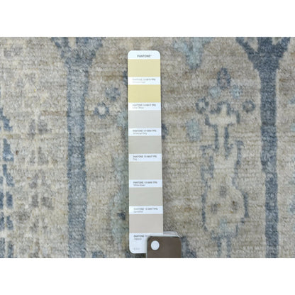 Oushak And Peshawar Wool Hand Knotted Rug Grey Gray 6.0X9.2 -O069266