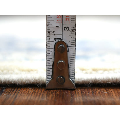 Kazak Wool Hand Knotted Rug Ivory Gray 3.10X6.0 -O069304