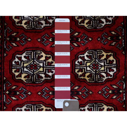 Tribal & Geometric Wool Hand Knotted Rug Red Red 2.6X3.10 -O069441
