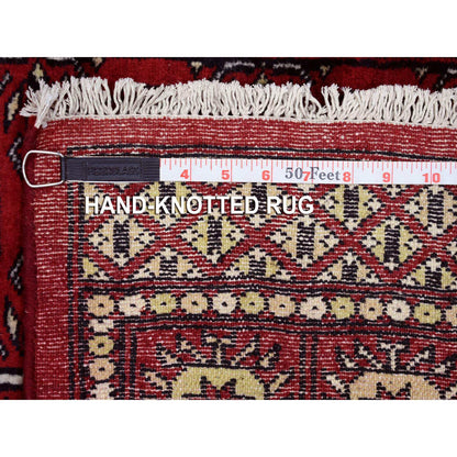 Tribal & Geometric Wool Hand Knotted Rug Red Red 2.6X3.10 -O069441