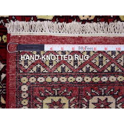 Tribal & Geometric Wool Hand Knotted Rug Red Red 2.6X4.2 -O069443