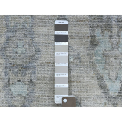 Oushak And Peshawar Wool Hand Knotted Rug Beige Beige 6.3X9.0 -O069528