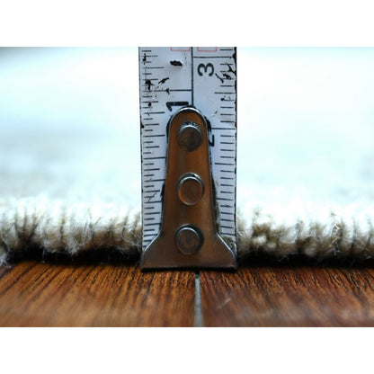 Oushak And Peshawar Wool Hand Knotted Rug Beige Beige 6.3X9.0 -O069528