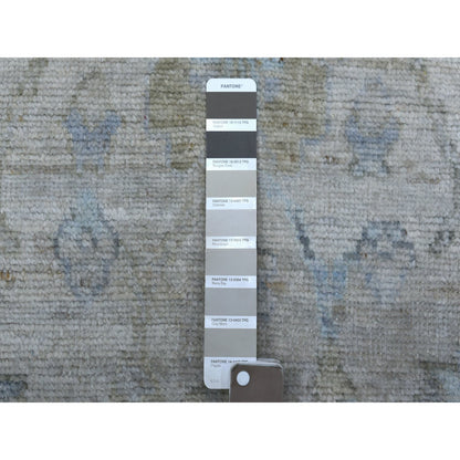 Oushak And Peshawar Wool Hand Knotted Rug Beige Beige 6.0X9.1 -O069684