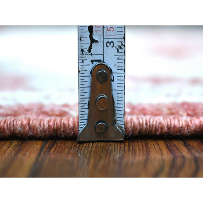 Oushak And Peshawar Wool Hand Knotted Rug Red Rich Red 4.0X6.1 -O069725