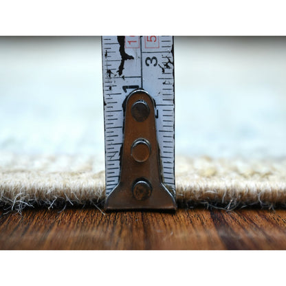 Oushak And Peshawar Wool Hand Knotted Rug Brown Gray 2.9X19.5 -O069877