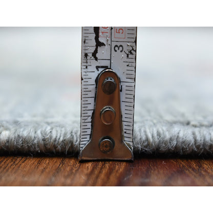 Oushak And Peshawar Wool Hand Knotted Rug Grey No Border 6.1X8.8 -O070011