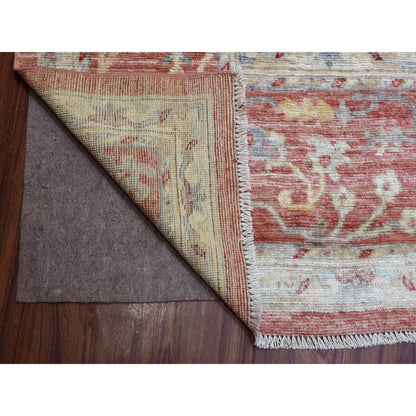 Oushak And Peshawar Wool Hand Knotted Rug Pink Pink 11.9X14.8 -O070140