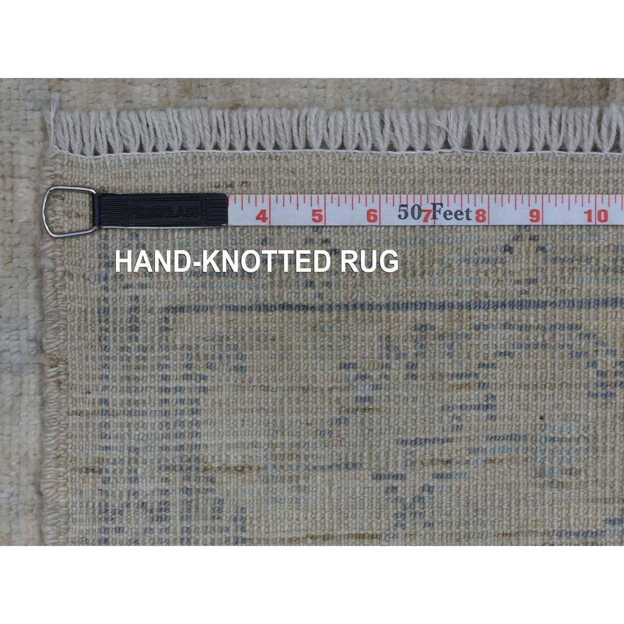 Gray 4'0" x 5'10" Oushak And Peshawar Hand knotted Wool Rug - Sku: O070141