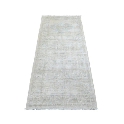 Oushak Wool Hand Knotted Rug Ivory 2.7X5.10  -O070268