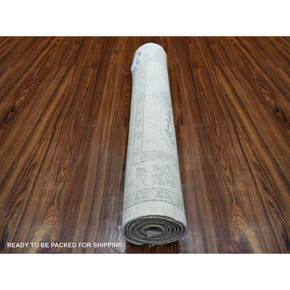 Oushak Wool Hand Knotted Rug Ivory 2.7X5.10  -O070268