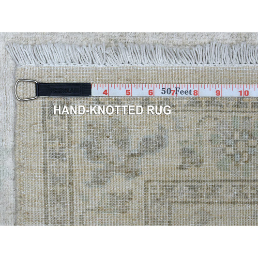 Oushak Wool Hand Knotted Rug Ivory 2.7X5.10  -O070268