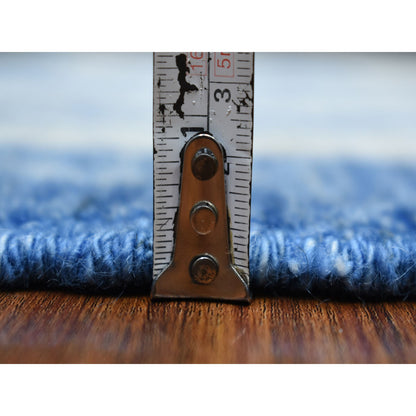 Oushak And Peshawar Wool Hand Knotted Rug Blue Blue 5.10X8.9 -O070310