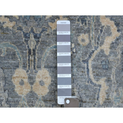 Oushak And Peshawar Wool Hand Knotted Rug Grey Gray 4.0X5.9 -O070344
