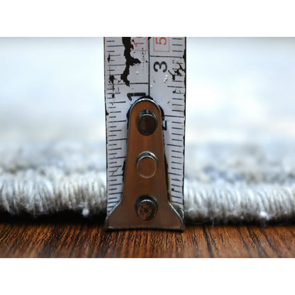 Oushak And Peshawar Wool Hand Knotted Rug Grey Gray 4.0X5.9 -O070344