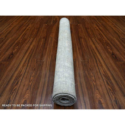 Oushak And Peshawar Wool Hand Knotted Rug Beige Beige 4.0X5.3 -O070383