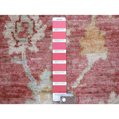 Oushak And Peshawar Wool Hand Knotted Rug Pink Pink 3.9X6.0 -O070605