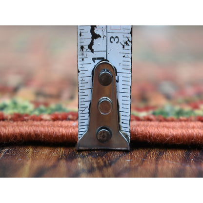 Tribal & Geometric Wool Hand Knotted Rug Red Red 2.0X3.0 -O070773