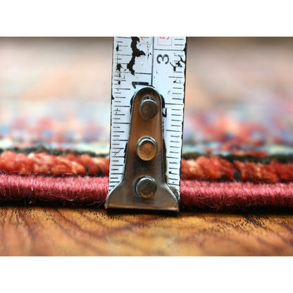 Tribal & Geometric Wool Hand Knotted Rug Red Red 2.0X3.1 -O070817