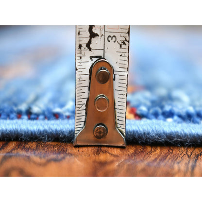 Kazak Wool Hand Knotted Rug Blue No Border 3.6X5.5 -O070906