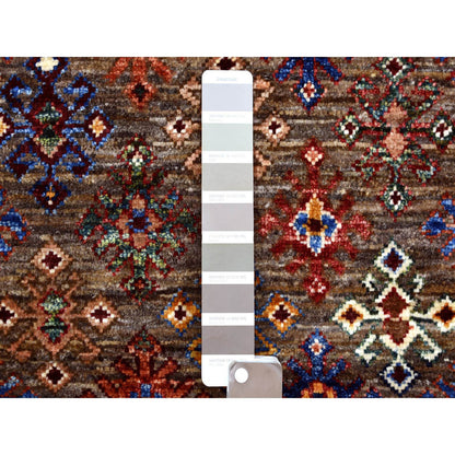 Kazak Wool Hand Knotted Rug Grey No Border 2.8X9.0 -O070950