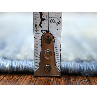 Tribal & Geometric Wool Hand Knotted Rug Grey No Border 3.0X5.0 -O071139