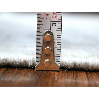 Oushak And Peshawar Wool Hand Knotted Rug Ivory Gray 3.0X10.0 -O071426