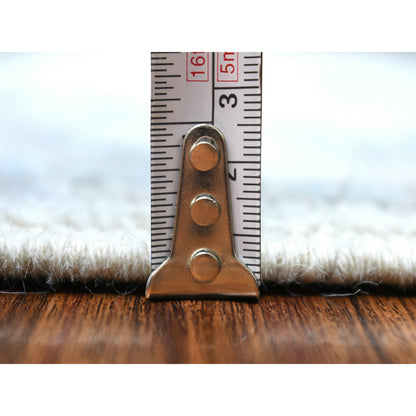 Oushak And Peshawar Wool Hand Knotted Rug Grey Gray 4.1X5.10 -O071464