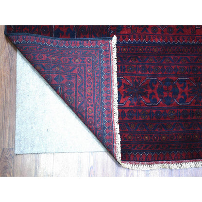Tribal & Geometric Wool Hand Knotted Rug Red Red 9.7X12.9 -O071539