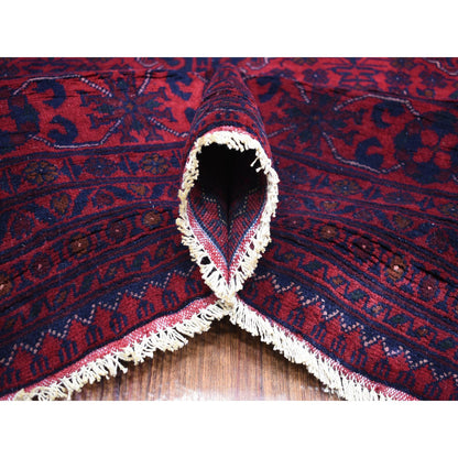 Tribal & Geometric Wool Hand Knotted Rug Red Red 9.7X12.9 -O071539