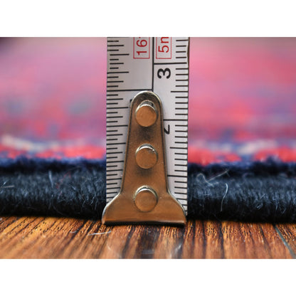 Tribal & Geometric Wool Hand Knotted Rug Red Red 2.9X12.5 -O071568