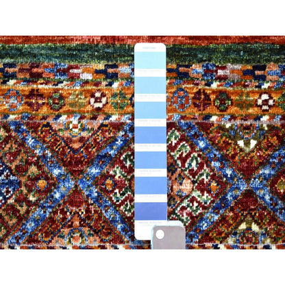 Kazak Wool Hand Knotted Rug Multicolored No Border 2.0X3.2 -O071664