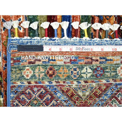 Kazak Wool Hand Knotted Rug Multicolored No Border 2.0X3.2 -O071664