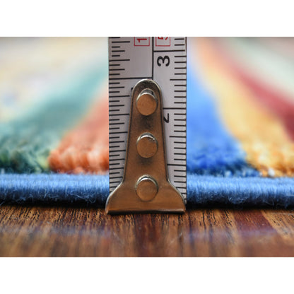 Kazak Wool Hand Knotted Rug Multicolored No Border 2.0X3.2 -O071668