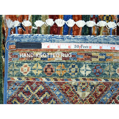 Kazak Wool Hand Knotted Rug Multicolored No Border 2.0X3.2 -O071668