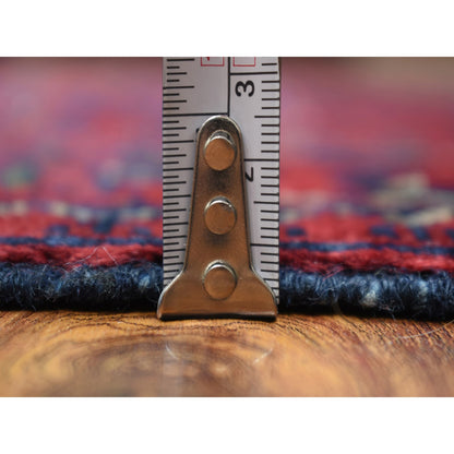 Tribal & Geometric Wool Hand Knotted Rug Red Red 2.8X4.1 -O071697