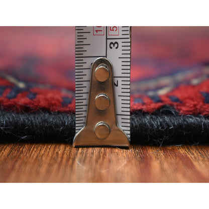 Tribal & Geometric Wool Hand Knotted Rug Red Red 2.6X3.10 -O071699