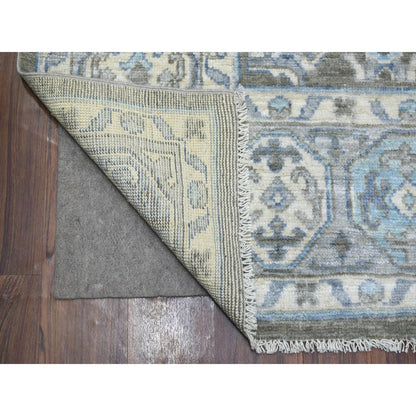 Tribal & Geometric Wool Hand Knotted Rug Brown Gray 8.0X9.9 -O071725