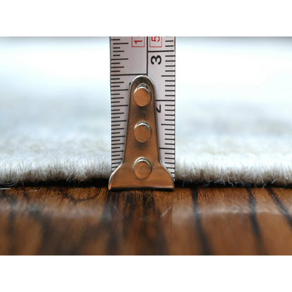 Oushak And Peshawar Wool Hand Knotted Rug Ivory Ivory 4.0X5.9 -O071759