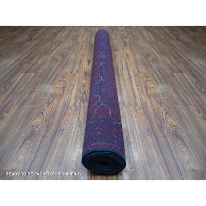 Tribal & Geometric Wool Hand Knotted Rug Red Red 5.6X8.0 -O071776