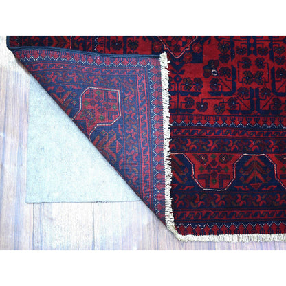 Tribal & Geometric Wool Hand Knotted Rug Red Red 5.8X7.5 -O071787