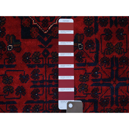 Tribal & Geometric Wool Hand Knotted Rug Red Red 5.8X7.5 -O071787