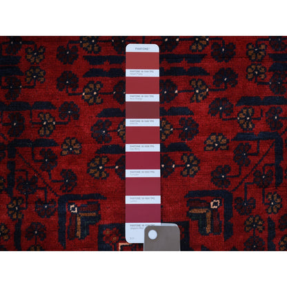Tribal & Geometric Wool Hand Knotted Rug Red Red 3.3X4.9 -O071805