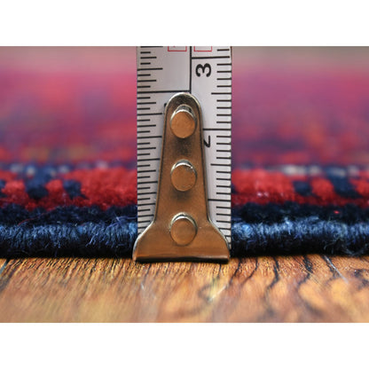 Tribal & Geometric Wool Hand Knotted Rug Red Red 3.2X4.8 -O071807