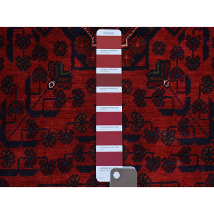 Tribal & Geometric Wool Hand Knotted Rug Red Red 3.3X5.0 -O071808