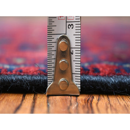 Tribal & Geometric Wool Hand Knotted Rug Red Red 2.8X12.6 -O071814