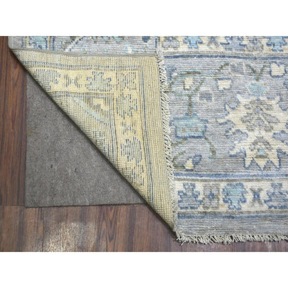 Oushak And Peshawar Wool Hand Knotted Rug Grey Gray 8.1X10.4 -O071839