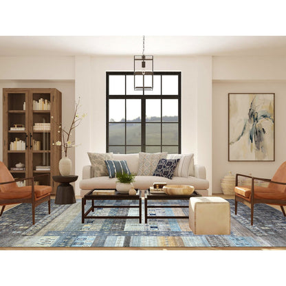 Tribal & Geometric Wool Hand Knotted Rug Grey No Border 10.0X13.8 -O071917